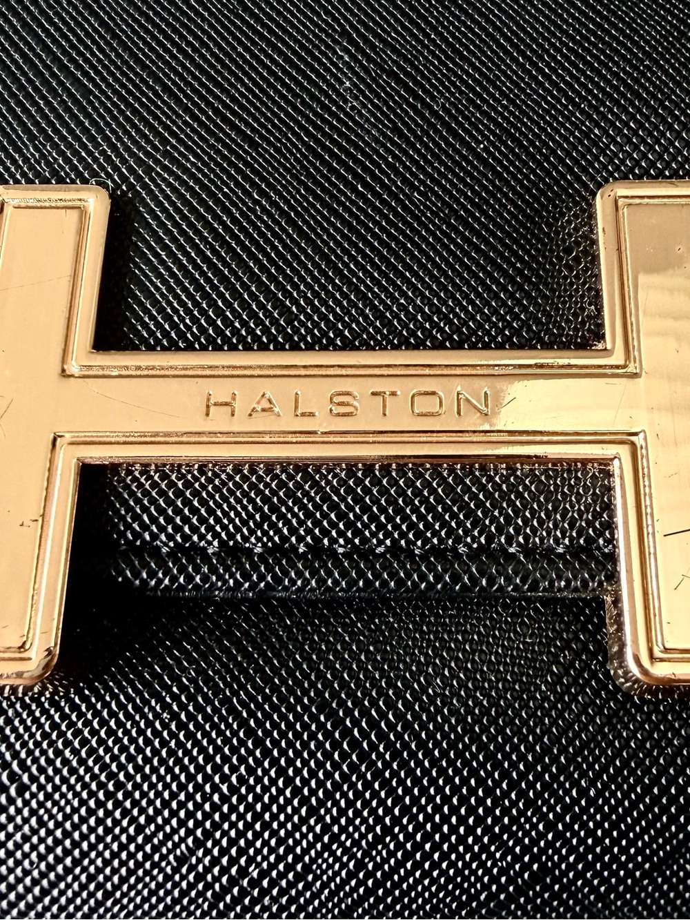 Halston faux leather wallet
